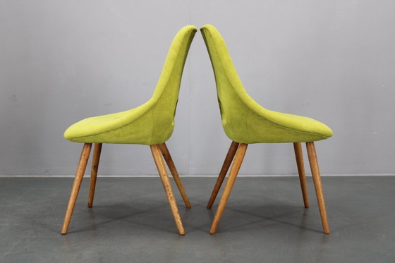 Image 1 of 1960s Miroslav Navratil Fiberglass Shell Lounge Side Chairs, Czechoslovakia