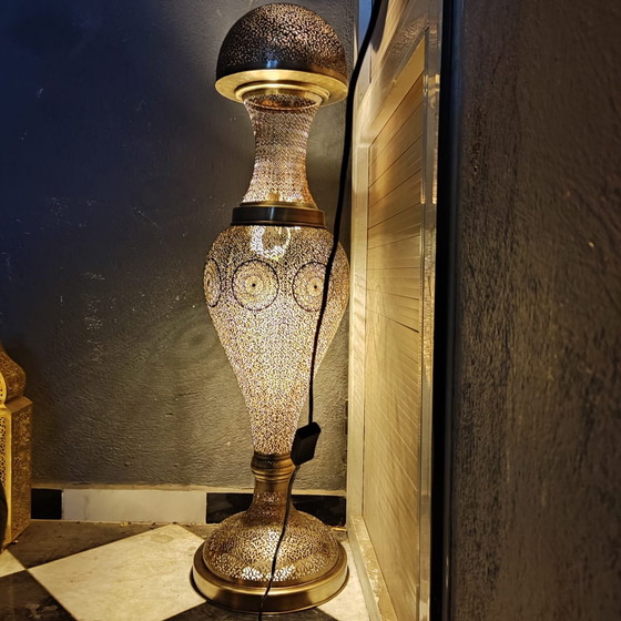 Image 1 of Marokkaanse handgemaakte vloerlamp: "Majestic Dome"