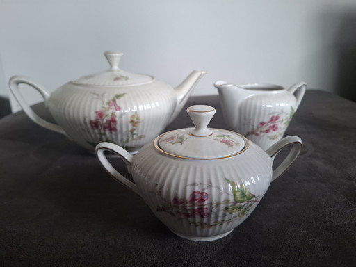 Vintage Bavaria Servies Theepot Suikerpot Melkkan – tafelwaar, Porcelain (photo 2 of 5)