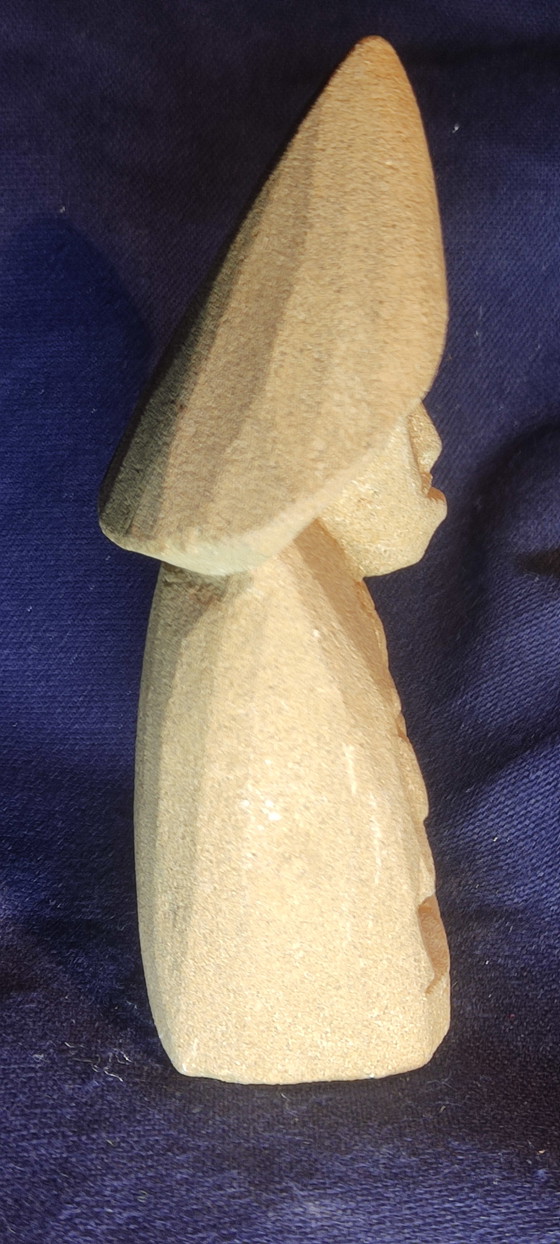 Image 1 of Rara Statua Trauco - Mitologia Cilena Chiloé - Scultura in Pietra Vulcanica