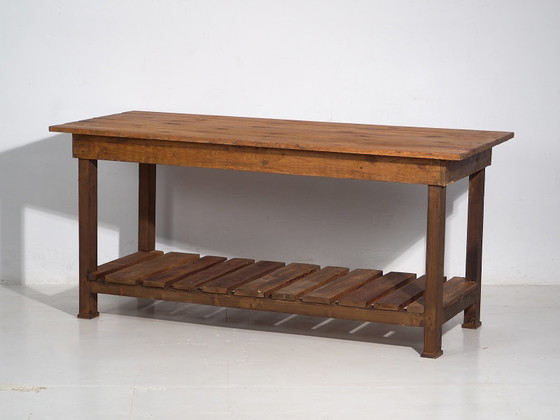 Antike Kücheninsel aus Massivholz (ca. 1920) #5 – Esstische, Rustic (photo 34 of 40)