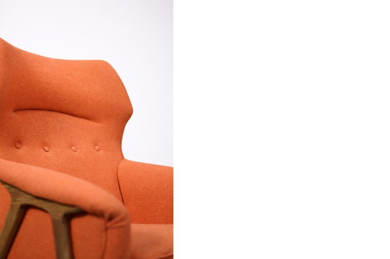 Image 1 of Poltrona Wing Master vintage in olmo di metà secolo di Thorbjörn Afdal per Bruksbo, anni '60