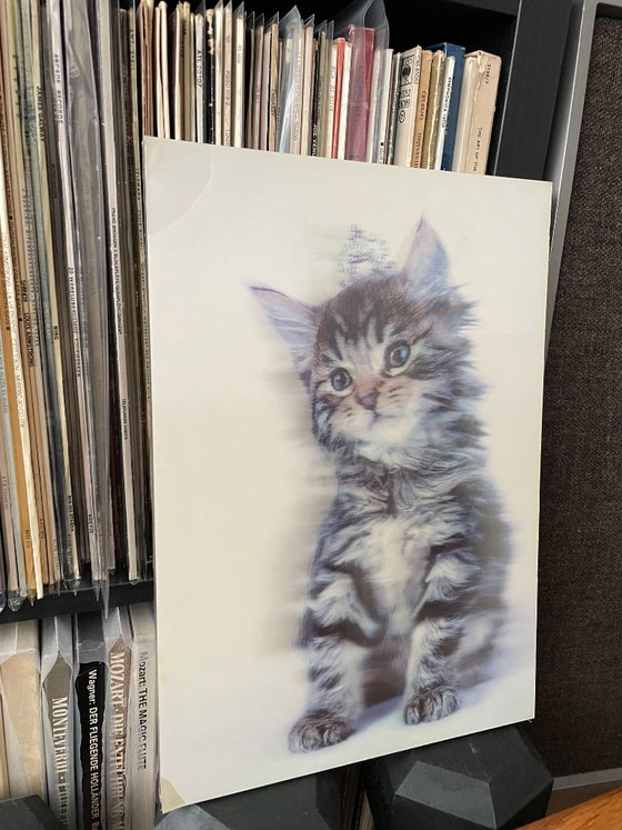 Impresión lenticular, Gatito, Multicolor, Láminas artísticas, 1990 (foto 8 de 11)