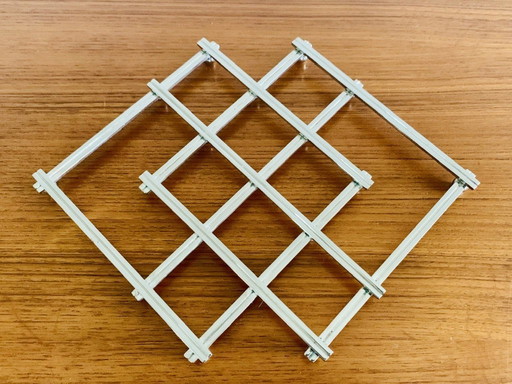 Mid Century, Silver plated Extending Trivet , Jacques Adnet 1950s