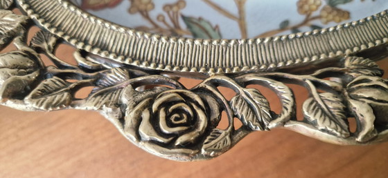 Image 1 of Badkameraccessoires- Porselein en brons - Napoleon III stijl