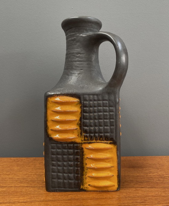 Image 1 of Jarrón marrón y naranja de Carstens modelo 7444-25 West Germany Pottery