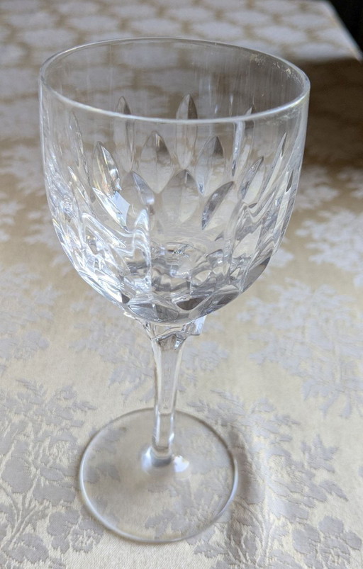 Kristalldekanter mit 2 Gläsern