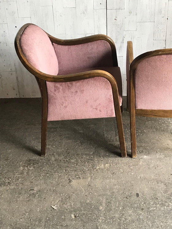 Set of Art Deco Style Armchairs, 1950s (photo 3 of 7)