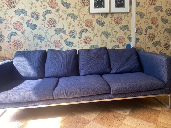 Image 1 of Set B&B Italia Sofa Loveseat Hocker model TIGHT antonio Citterio