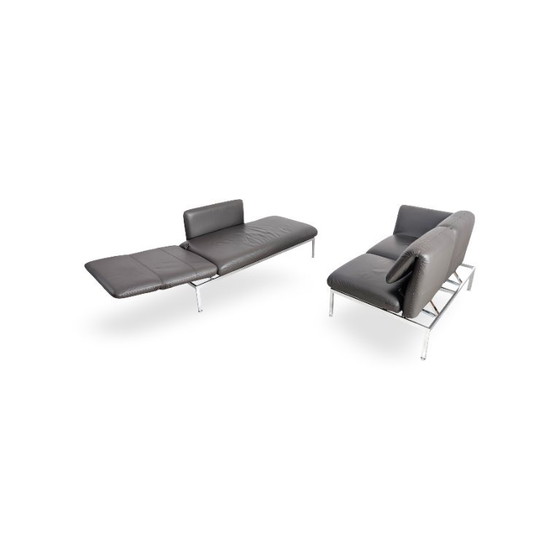 Original Brühl Roro Sofa Eckcouch Leder Small Design Grau – Ecksofas, Leather (photo 7 of 12)