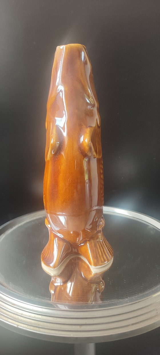 Image 1 of Service "Poisson" Céramique Ambrée Vintage époque URSS