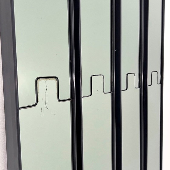 Set di 4 Specchi & Appendiabiti Smoke Gronda di Luciano Bertoncini per Elco, anni '70 – Glass, Metal (photo 3 of 8)