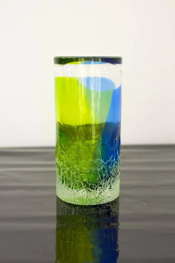 Image 1 of Vase Unik en verre d'art scandinave par Göran Wärff Kosta pour Kosta Boda, Suède, 1980