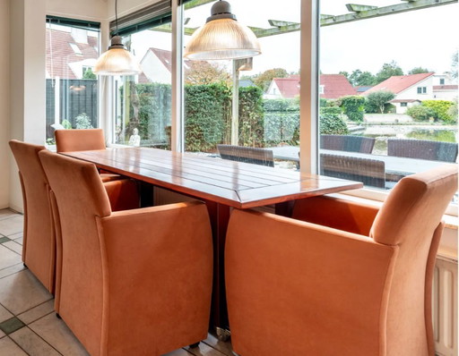 Mesa de comedor Jan des Bouvrie + 4 sillas | madera de cerezo
