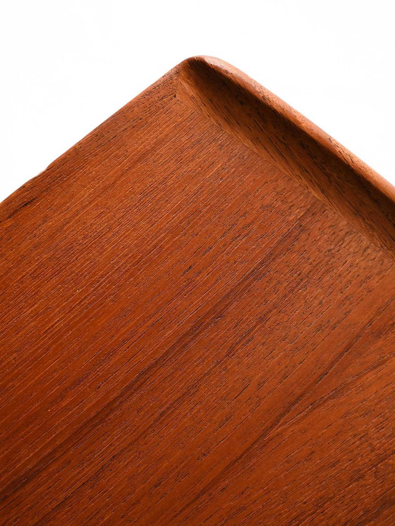 Image 1 of Bureau vintage danois en teck avec étagère