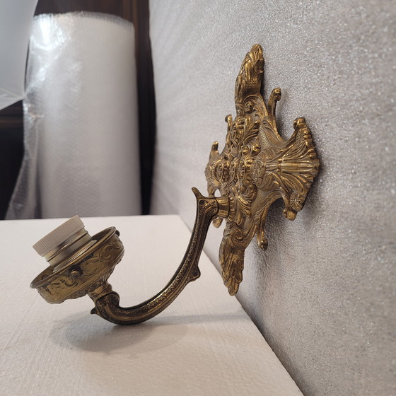 Image 1 of Gilt Bronze Sconce, Louis XVI Style, 19th Century – France