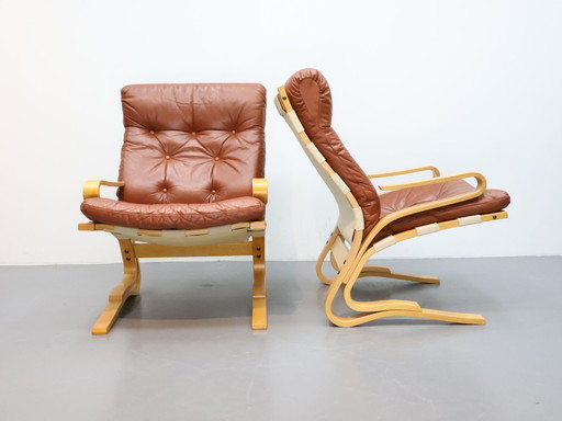 Vintage Kengu armchairs Erda & Nordahl Solheim