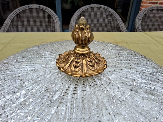 Image 1 of Beautiful vintage German ceiling lamp, Hollywood Regency style j60/70