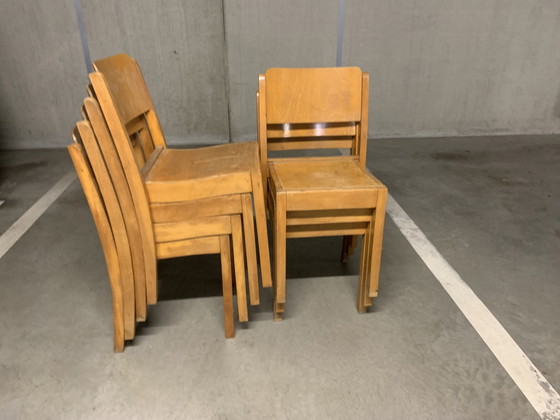Image 1 of 7 chaises empilables Stako. 1942 - 1966 Denver - Pays-Bas.