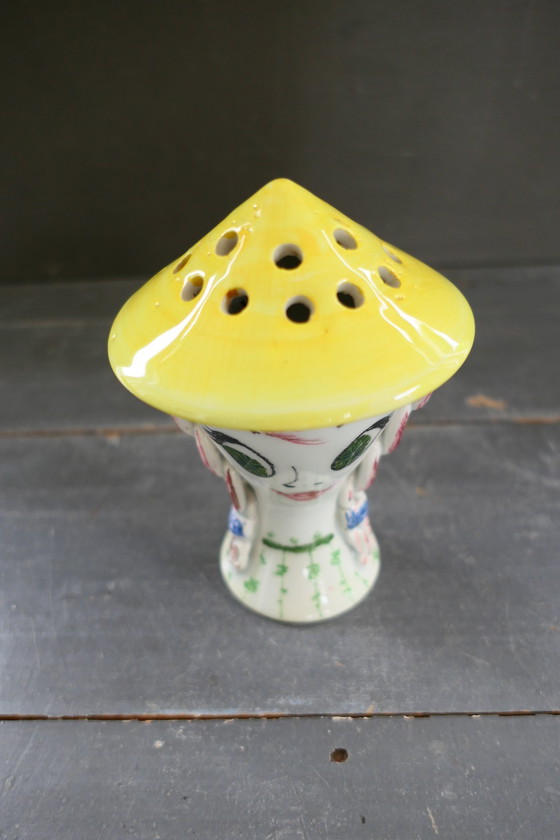 Image 1 of Vintage Figini Montecatini Vase Flower Picker Fifties