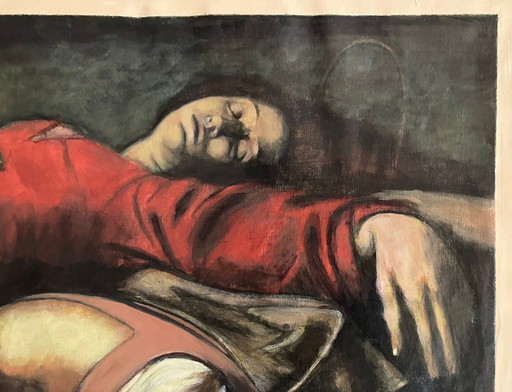 Brilla nel Tevere una stella lucente" 85x85 cm