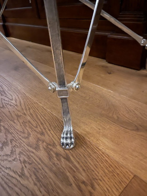 Image 1 of SIDETABLE WALL TABLE EICHHOLTZ Irmgard silver plated 140 cm