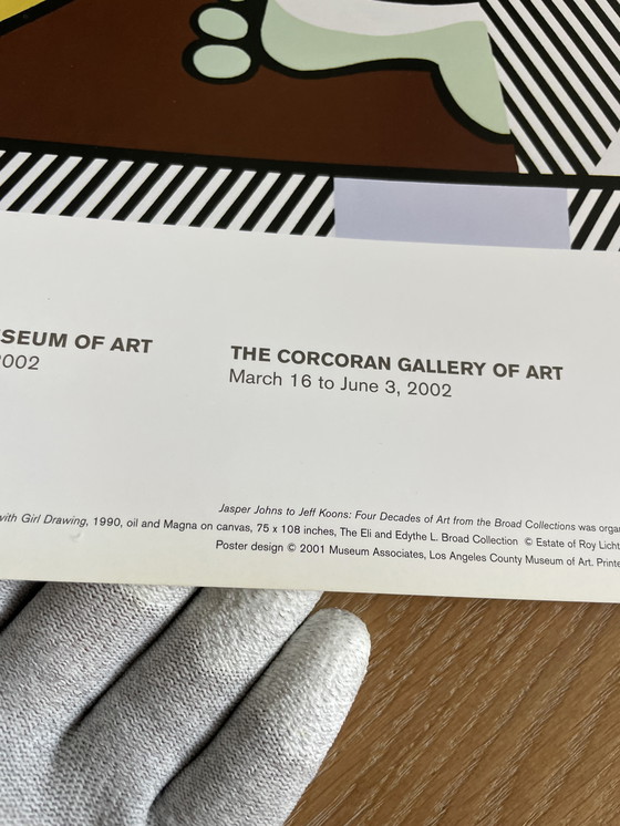 Image 1 of Roy Lichtenstein (1923-1997), Reflections on Interior with Girl Drawing, 1990, Copyright Estate of Roy Lichtenstein en 2001