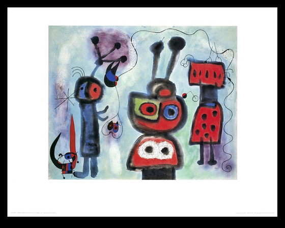 Image 1 of Miró, Joan - L´ Oiseau au regard calme les ailes en flammes - tirage d'art