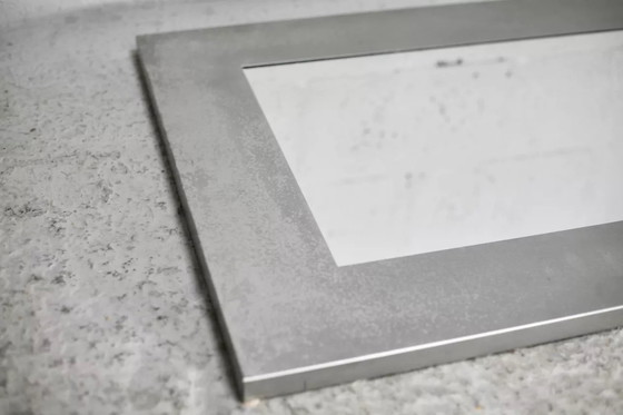 Image 1 of Grote stalen spiegel 70's