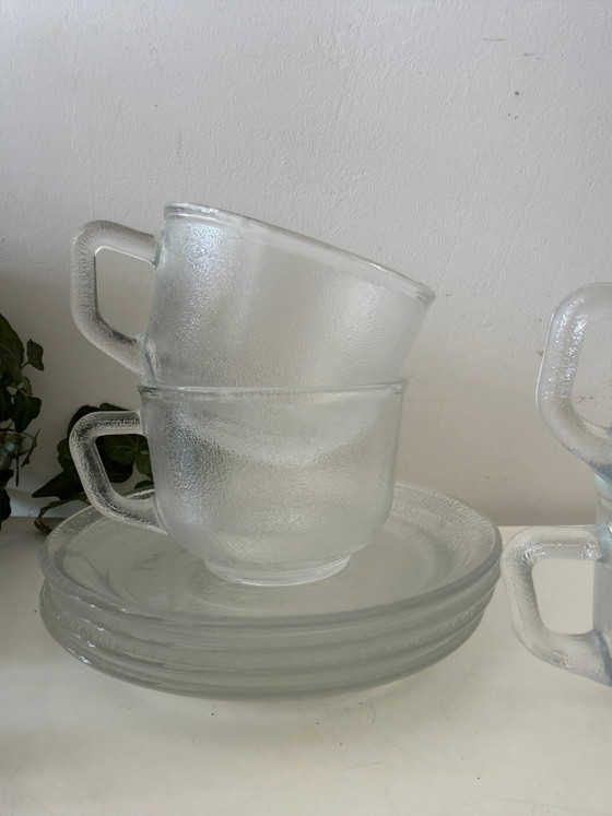 Tazze e piattini in vetro – Stoviglie, Glass, Vintage (photo 5 of 5)