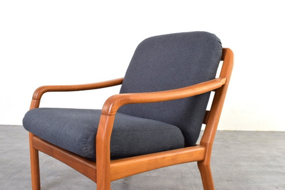 Mid-Century Danish Teak Lounge Chair by Dyrlund, 1970s. – Armchairs, Textile, Wood (photo 8 of 12)