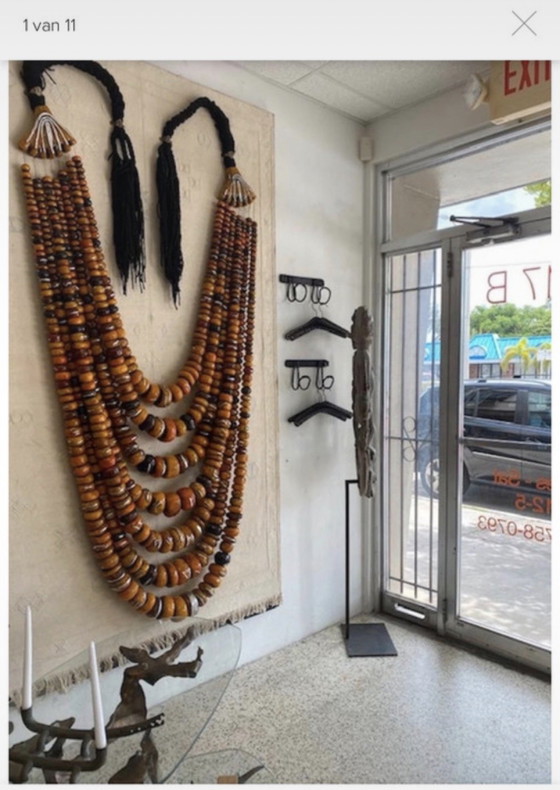 XXL Marokkanische Amazigh (Berber) Wandkette | 130 cm | ca. 6 kg | Einzigartiges Schmuckstück – Wanddekoration (photo 9 of 9)