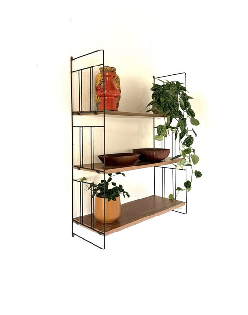 Vintage XL Teak Wall Rack, WHB Germany '60