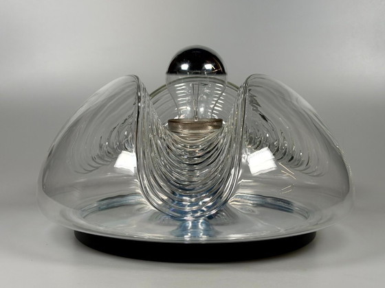 Image 1 of Lampada da parete o da soffitto "Wave" degli anni '60/'70 di Koch & Lowy per Peill & Putzler