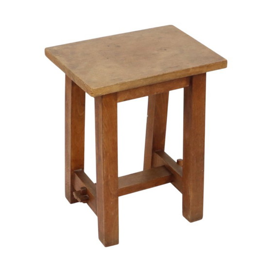 Charmante Oude Houten Kruk Zuid Frankrijk Rustiek Fifties – Krukjes, Wood, Vintage (photo 3 of 18)