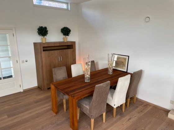 Image 1 of Teak table including 6 chairs