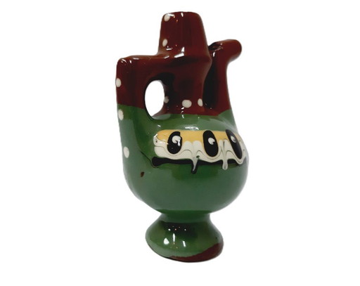 Small Vintage Ceramic Pitcher - Whistle 11 cm