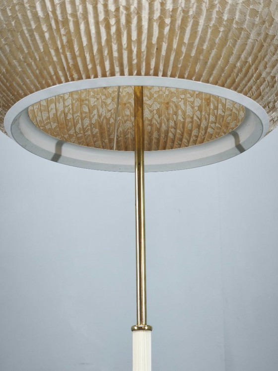 Image 1 of Lampada da terra tedesca di metà secolo con paralume a globo, anni '60