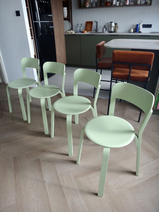 4x mint green Takt chairs
