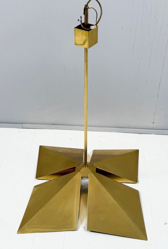 Image 1 of Lampada a sospensione/soffitto in ottone di Vereinigte Werkstätten, Germania, anni '70