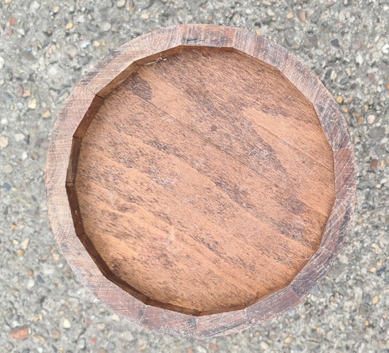 Image 1 of Vintage Wooden Umbrella Stand Brutalist '50s