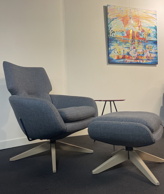 Image 1 of Leolux Lloyd Relaxsessel mit Fußhocker NEU