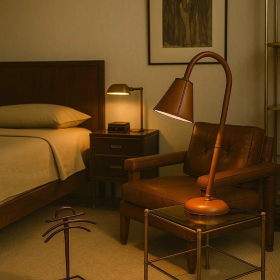 Image 1 of Table lamp by Jacques Adnet for Valenti, 1960s