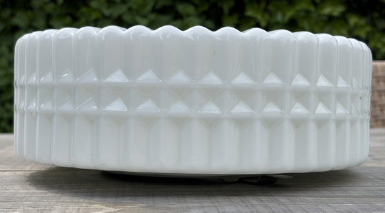 Image 1 of Vintage Glass Ceiling Lamp 30cm 1960s/1970s
