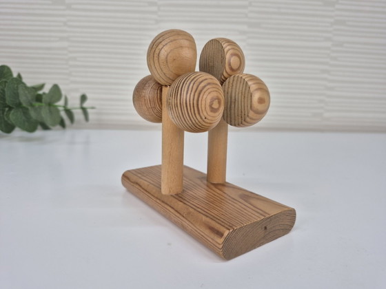 Vintage Aarikka Finland portatovaglioli/organizer per posta., Oggetti decorativi, Legno, Marrone (foto 3 di 5)