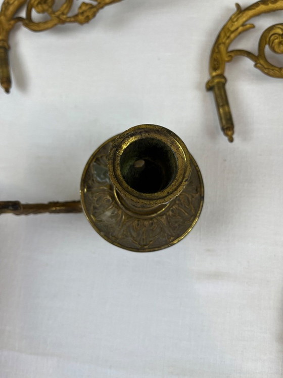 4 Apliques de piano de bronce dorado (photo 4 of 6)