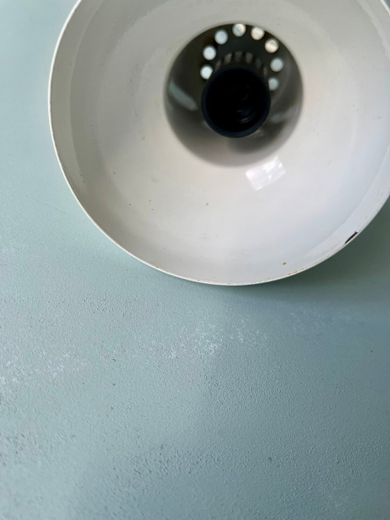 Image 1 of 2x Lamp Denmark midcentury light spot postmodern 70s 80s Danish white metal