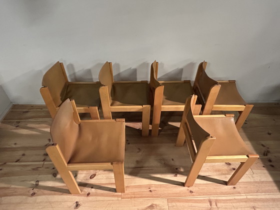 Image 1 of Vintage Ibisco Design Italiaans Tafel & 6 Stoelen Seventies