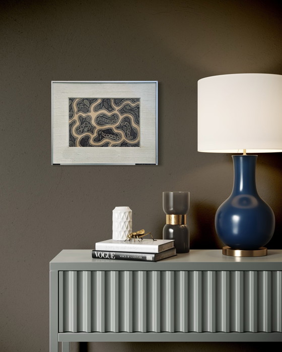 Image 1 of Nicole Vaysse - Art Brut - Inchiostro di china 1970 circa - incorniciato