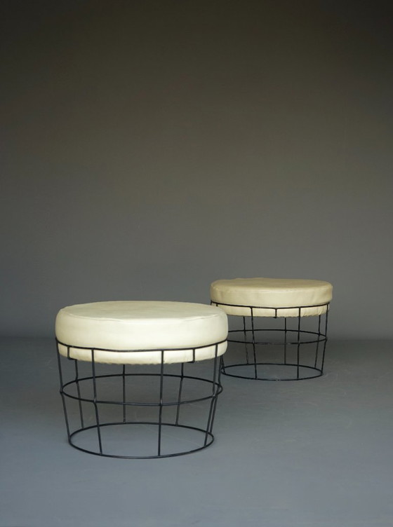 Mid-Century Modern Stools in the style of Panton, 1960s – Metal, Plastic (photo 7 of 14)